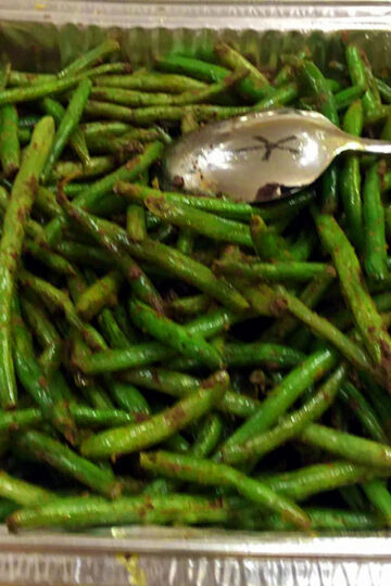 Roasted green beans