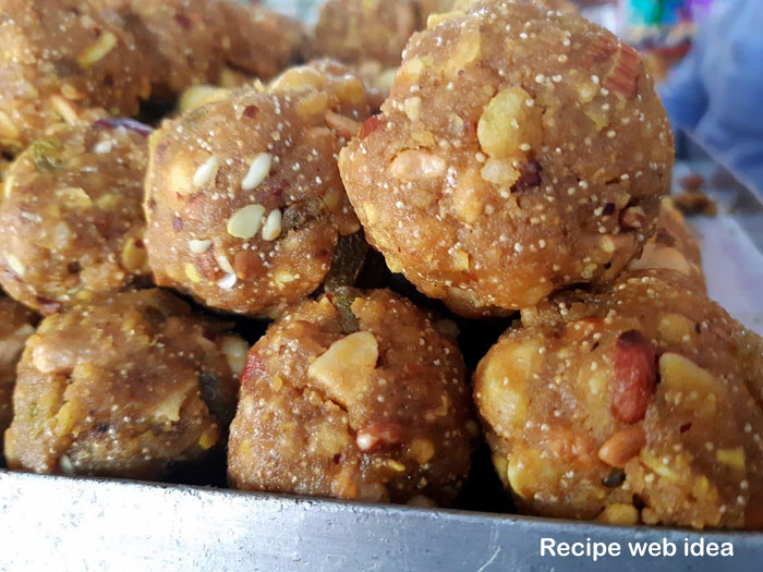 Dry fruit laddu recipe