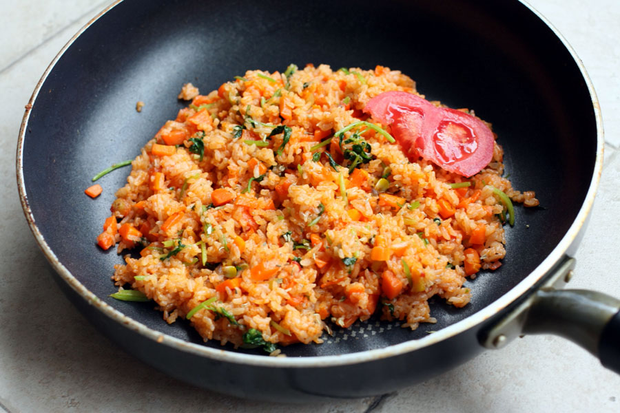 Tomato Corn Pulao Recipe | Tomato Rice Recipe with corn