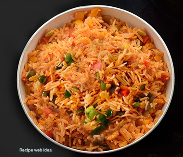 Tomato Corn Pulao Recipe