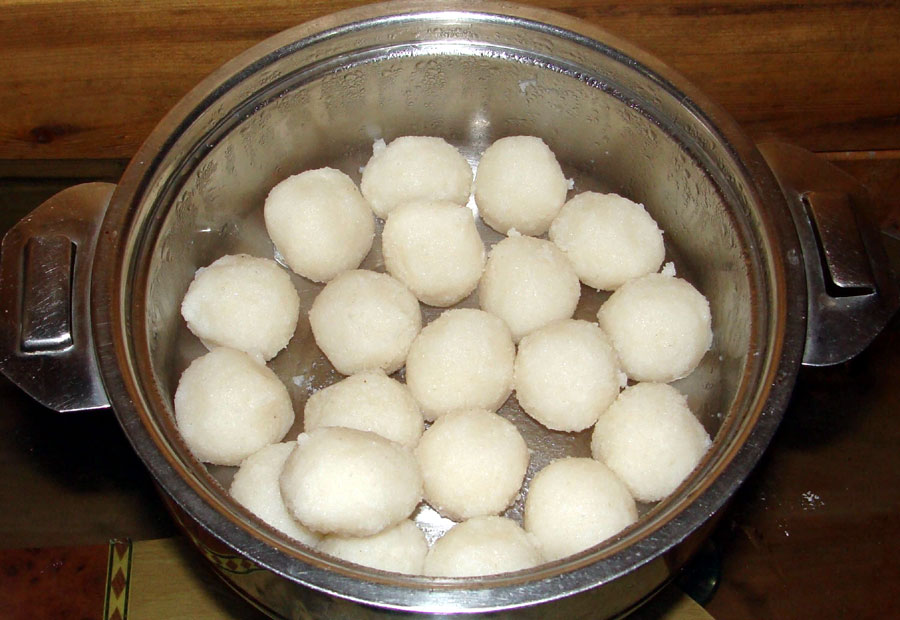 Rice Balls with leftover rice.