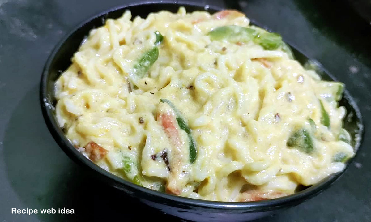 Maggi recipe In White Sauce 