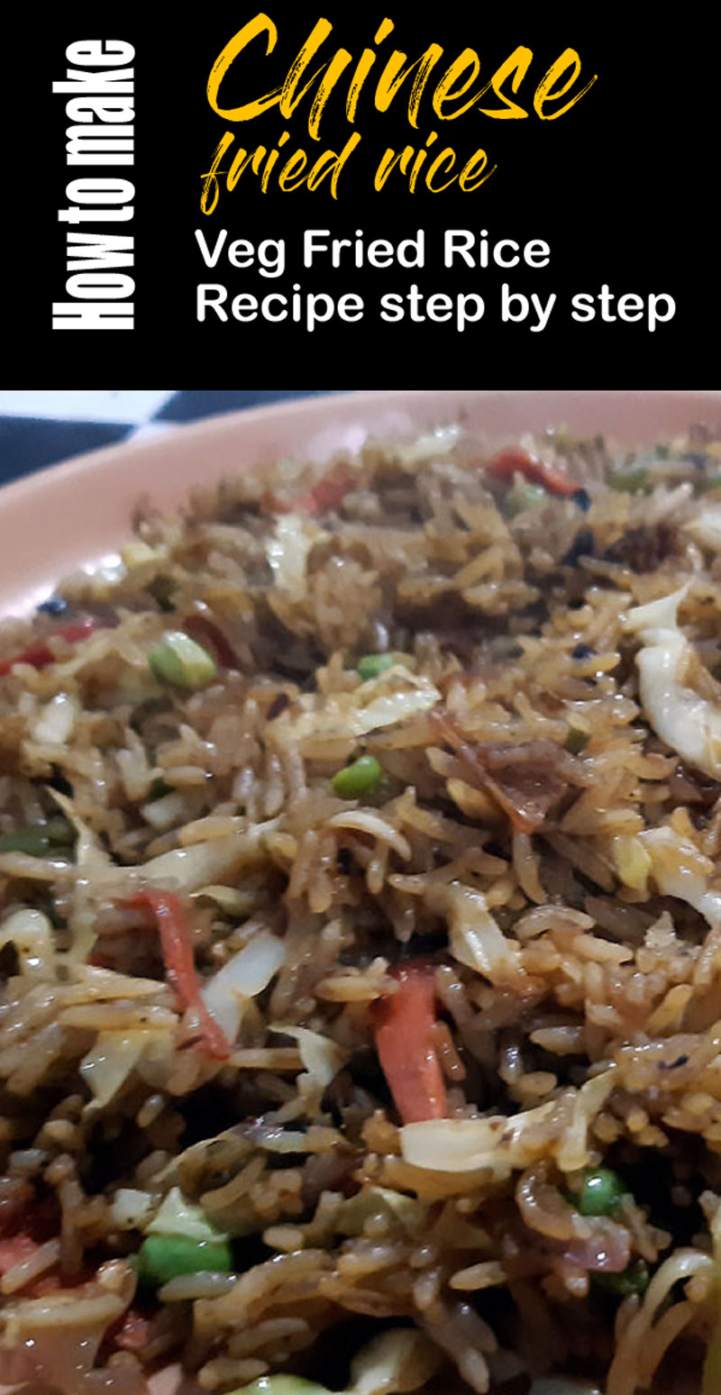 Chinese Fried Rice | Veg Fried Rice 