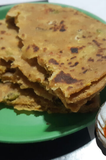 Matar Paratha recipe