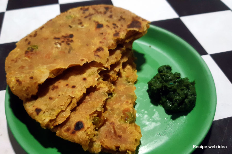 Matar Paratha recipe