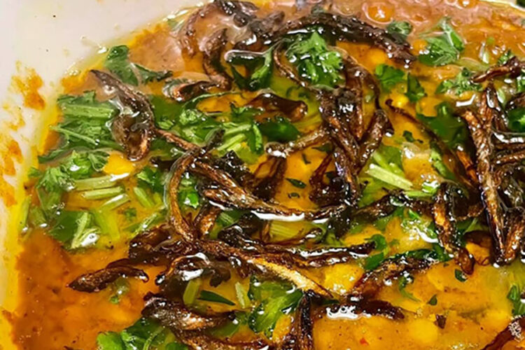 chana dal with lauki